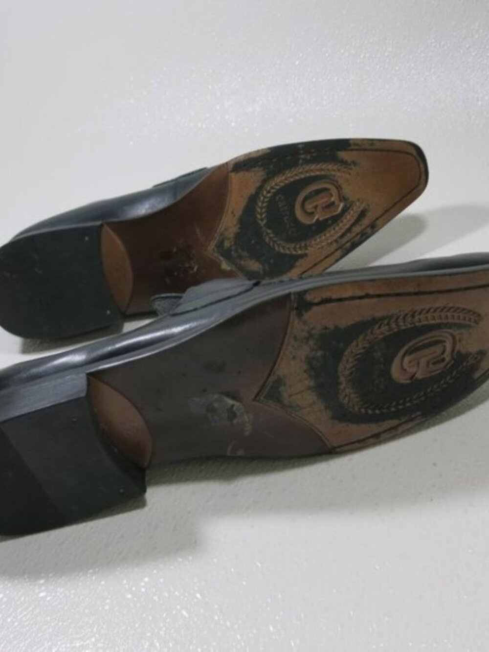 Carrucci Horse Bit Leather Dress Black Loafers Shoes Men's Footwear Sz 12 - Picture 8 of 8